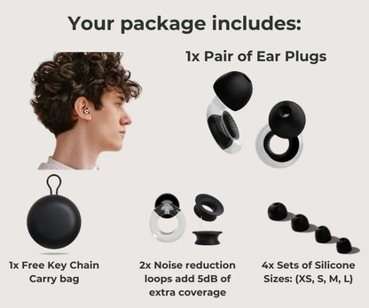 MuteXtra Noise Cancellation Ear Plugs